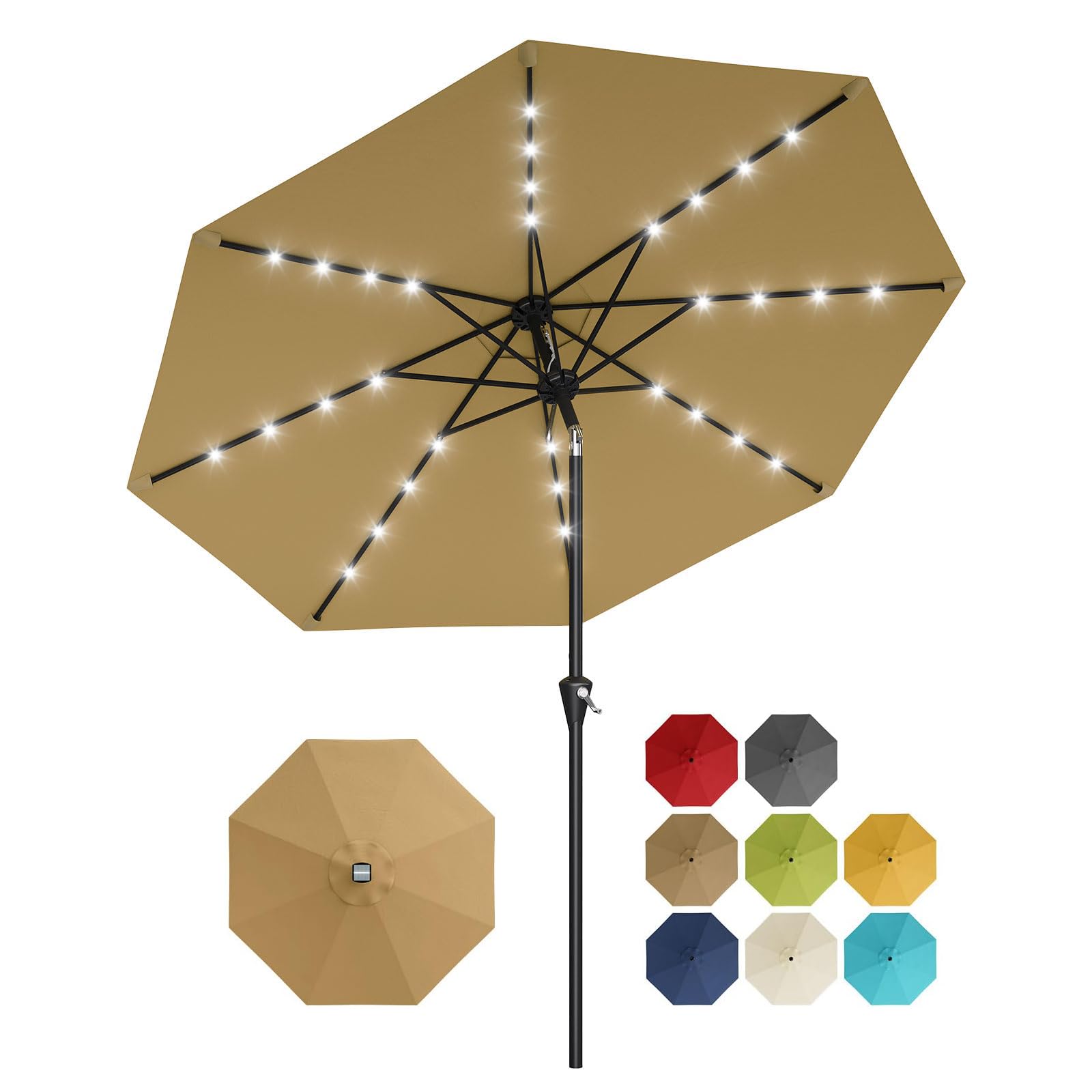 Smart Garden Umbrella - Parasol ogrodowy solarny 3m z 32
