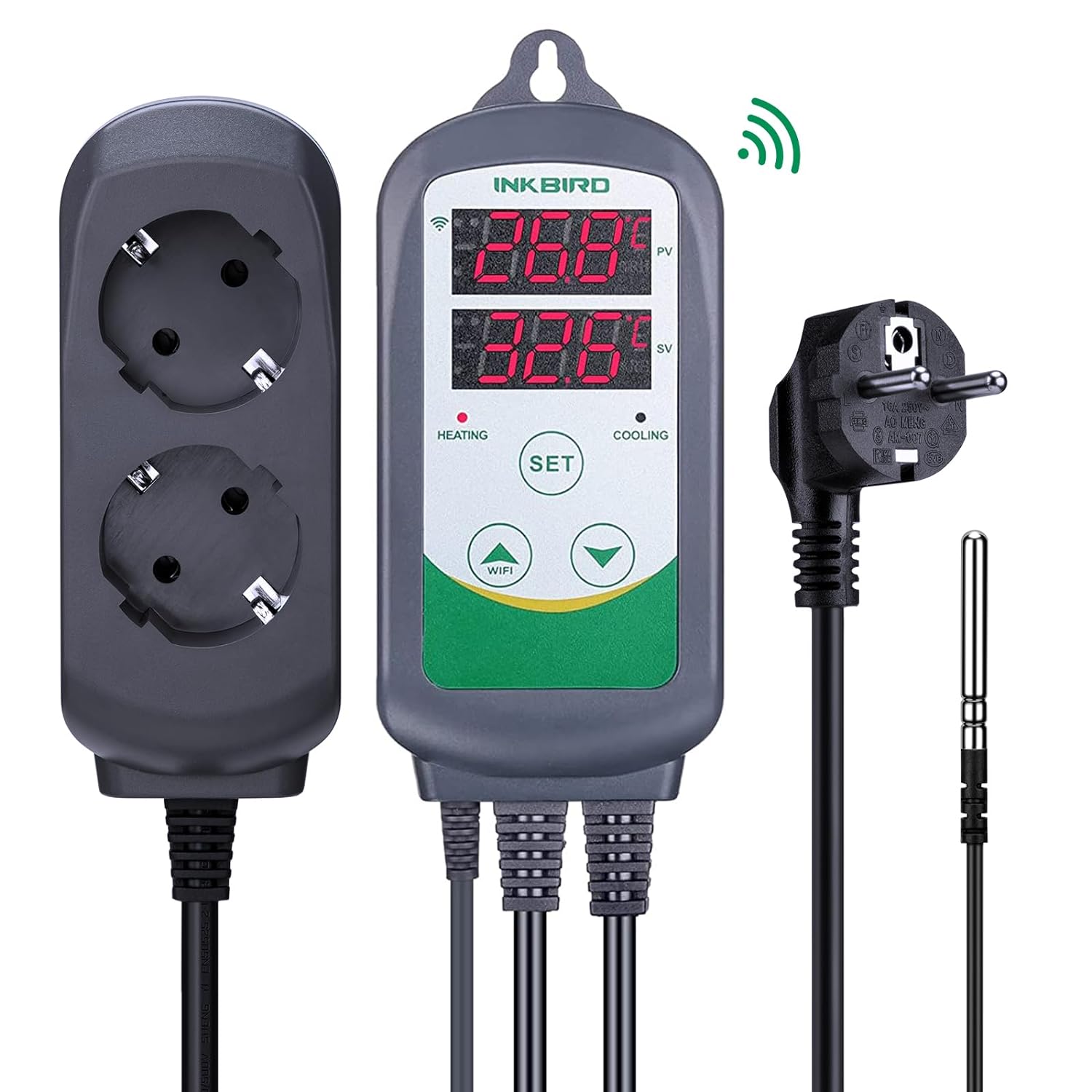 Smart Garden Greenhouse - INKBIRD ITC-308-WiFi cyfrowy regulator temperatury 220V