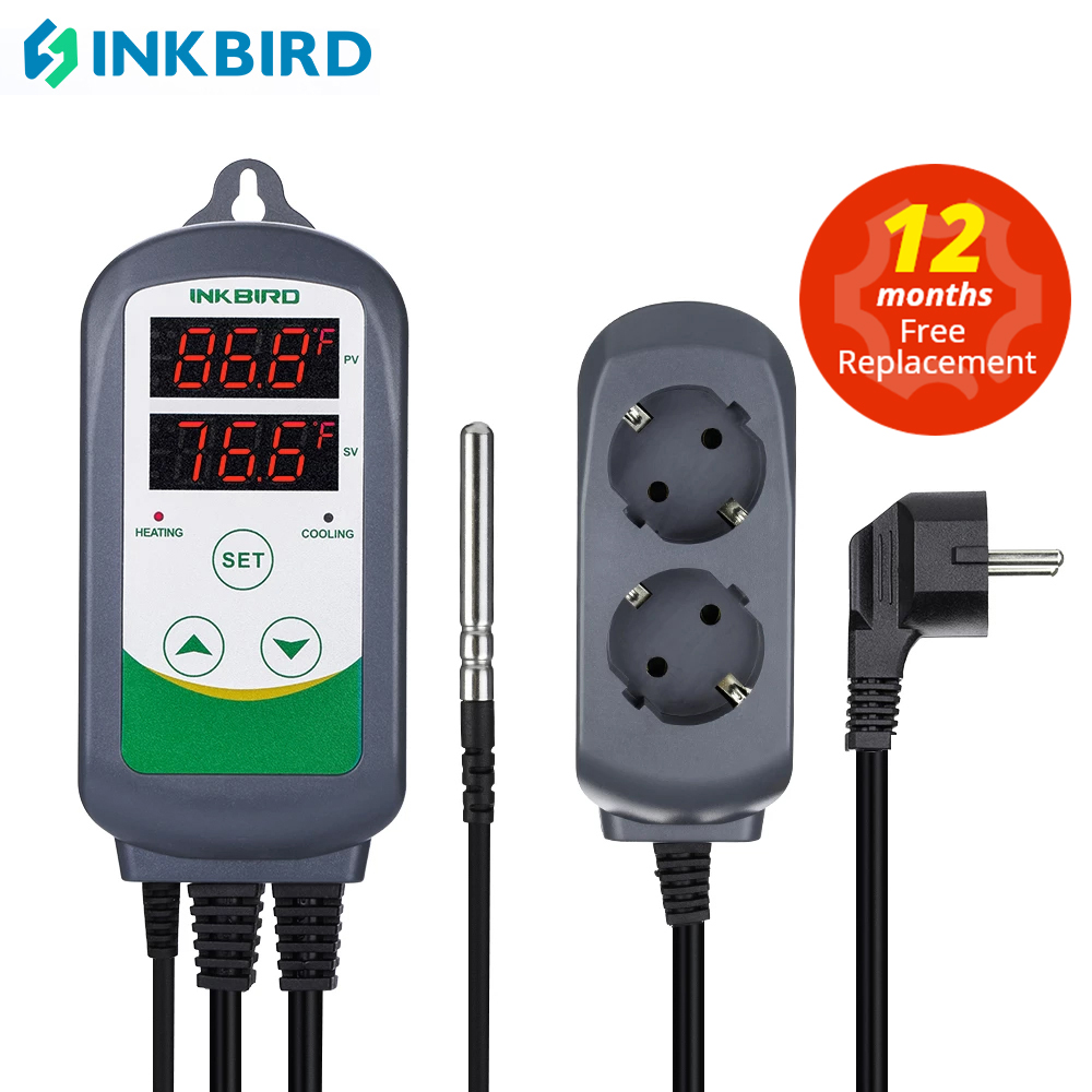 Smart Garden Greenhouse - INKBIRD ITC-308 Podwójny przekaźnikowy regulator temperatury