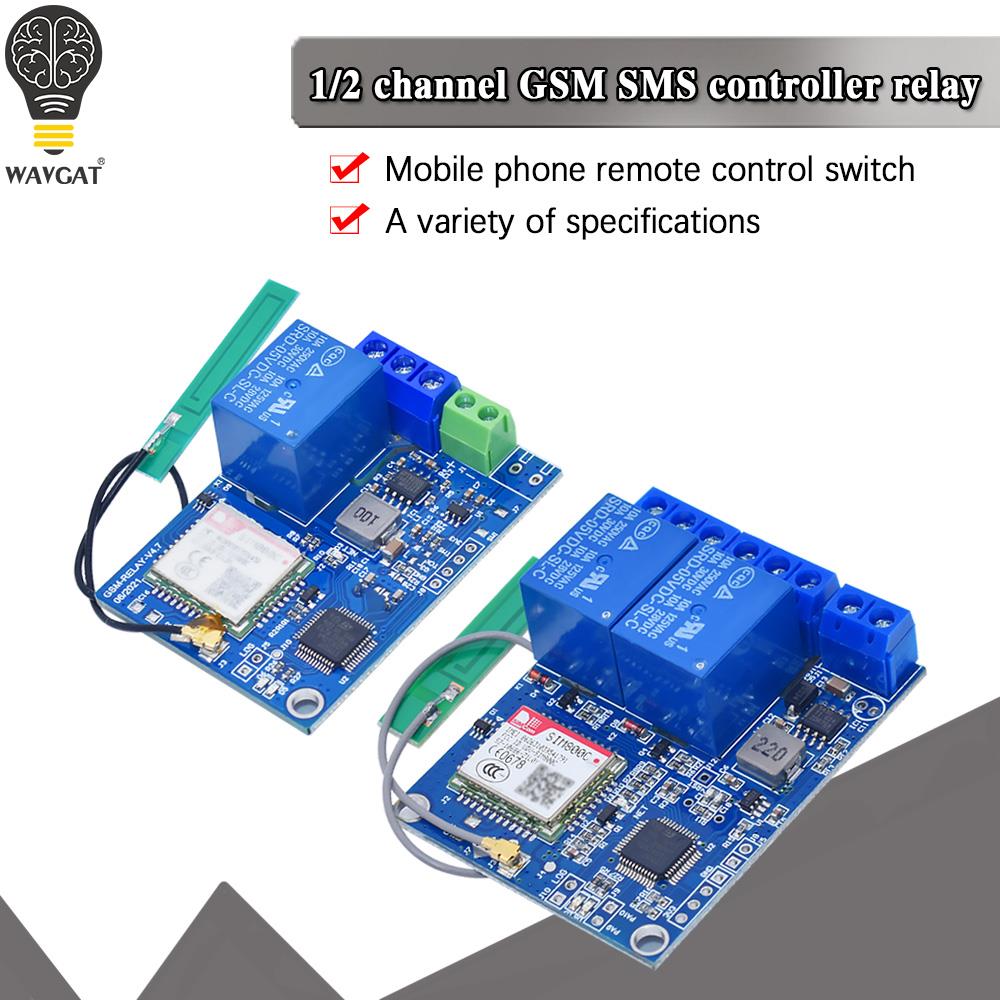 Smart Garden Greenhouse - Moduł przekaźnikowy 1/2 kanałowy SMS GSM