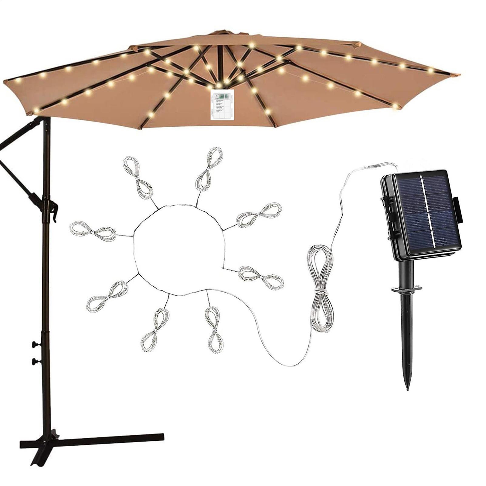 Smart Garden Umbrella - 104 LED Lampki Sznurkowe w Kształcie