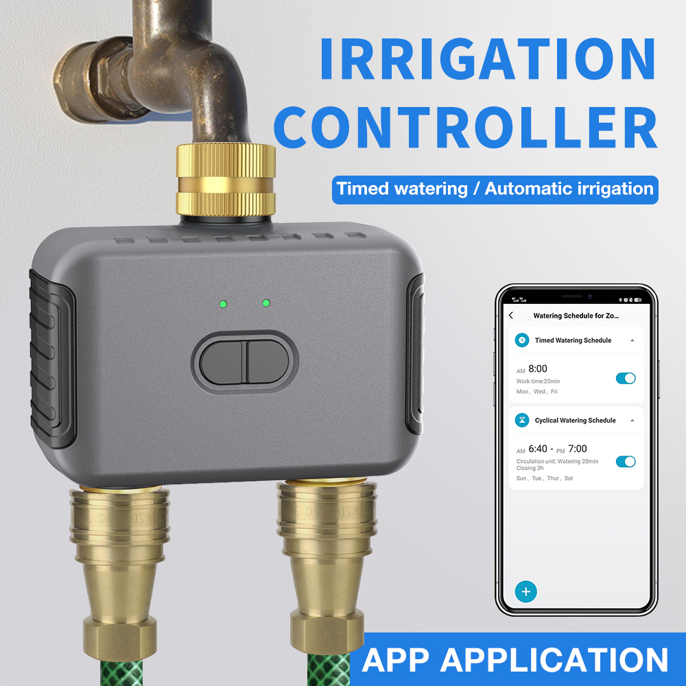 Gardena Smart Irrigation Control - Programator podlewania Tuya 2 strefy, automatyczny