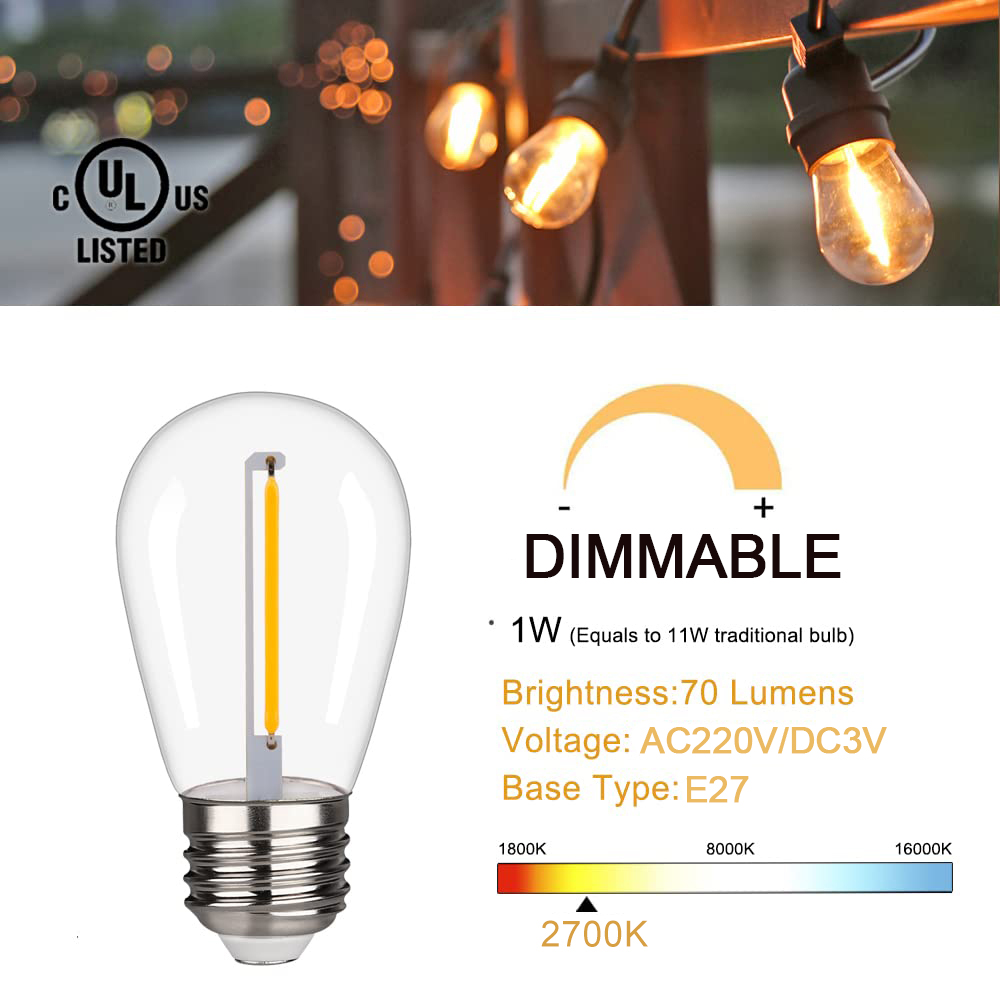 Żarówki zamienne LED S14 1W E2 – Smart Garden Umbrella recenzja i cena