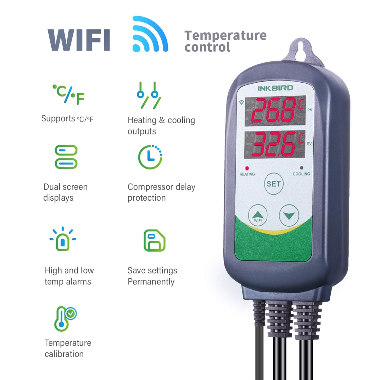 INKBIRD ITC-308-WiFi cyfrowy r – Smart Garden Greenhouse recenzja i cena