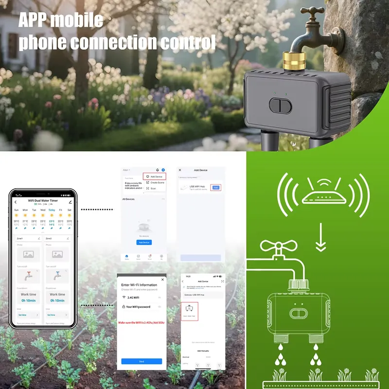 WAP01 WiFi Sterowanie Aplikacj – Wifi Irrigation Timer recenzja i cena
