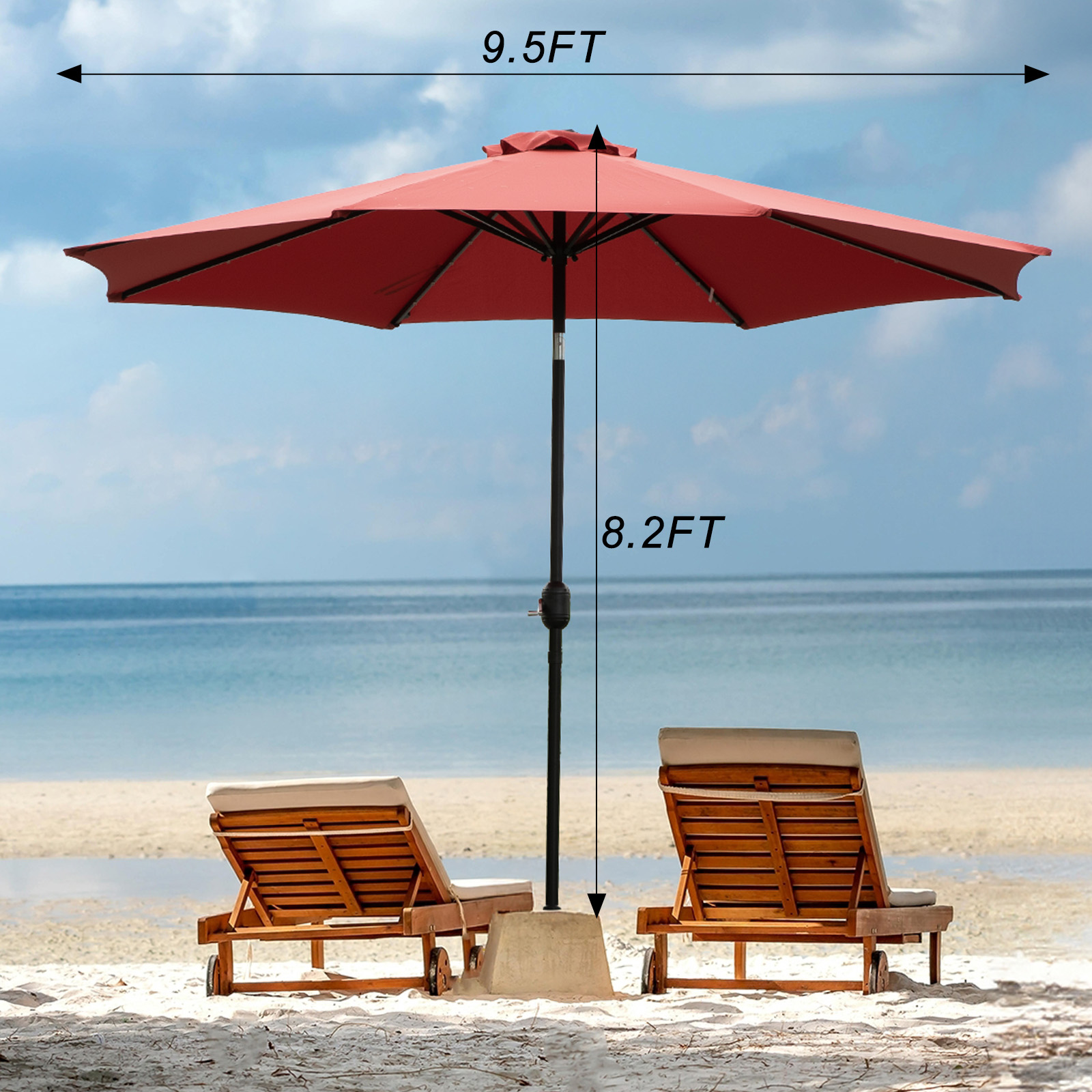 Parasol ogrodowy solarny JHK 1 – Smart Garden Umbrella recenzja i cena