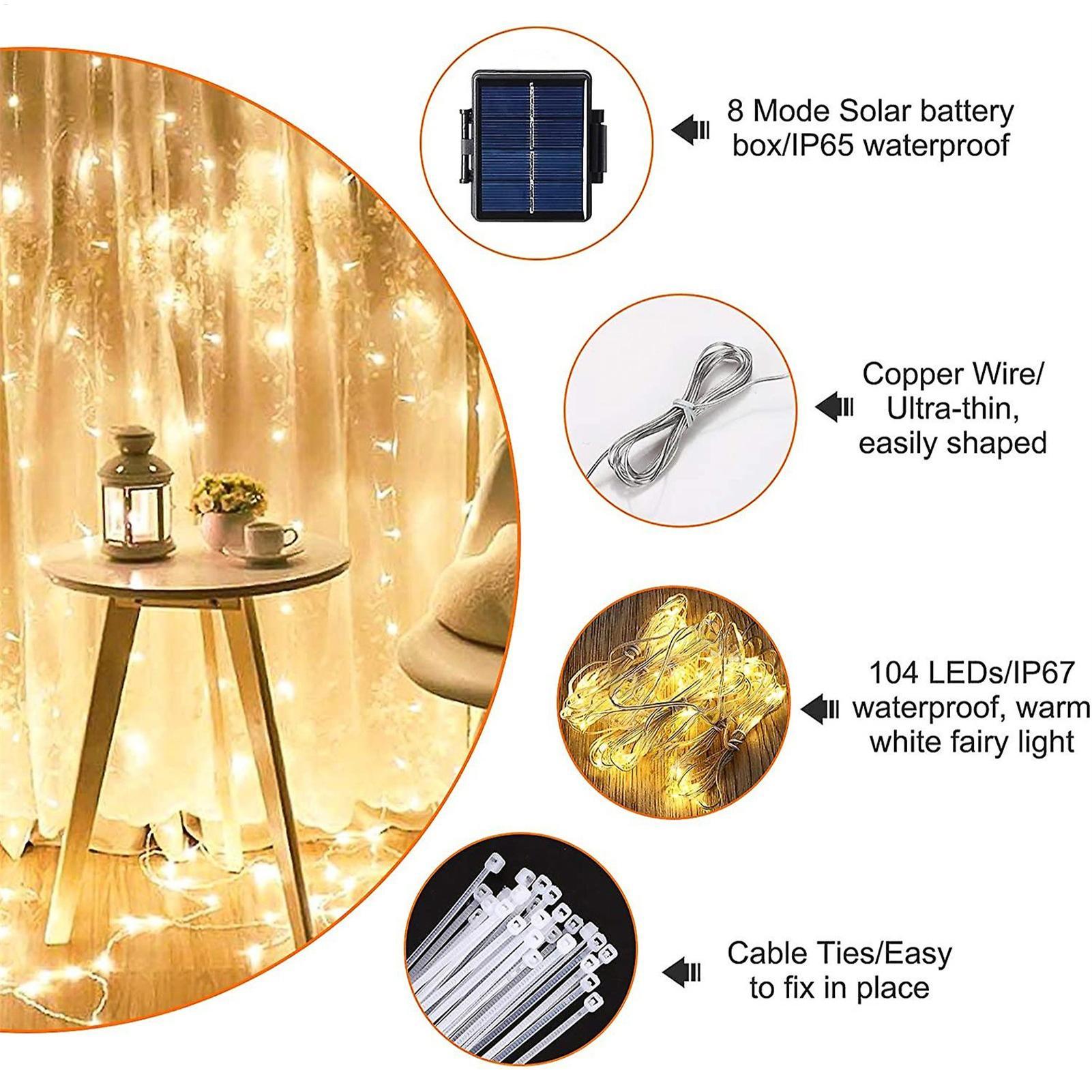 104 LED Lampki Sznurkowe w Ksz – Smart Garden Umbrella recenzja i cena